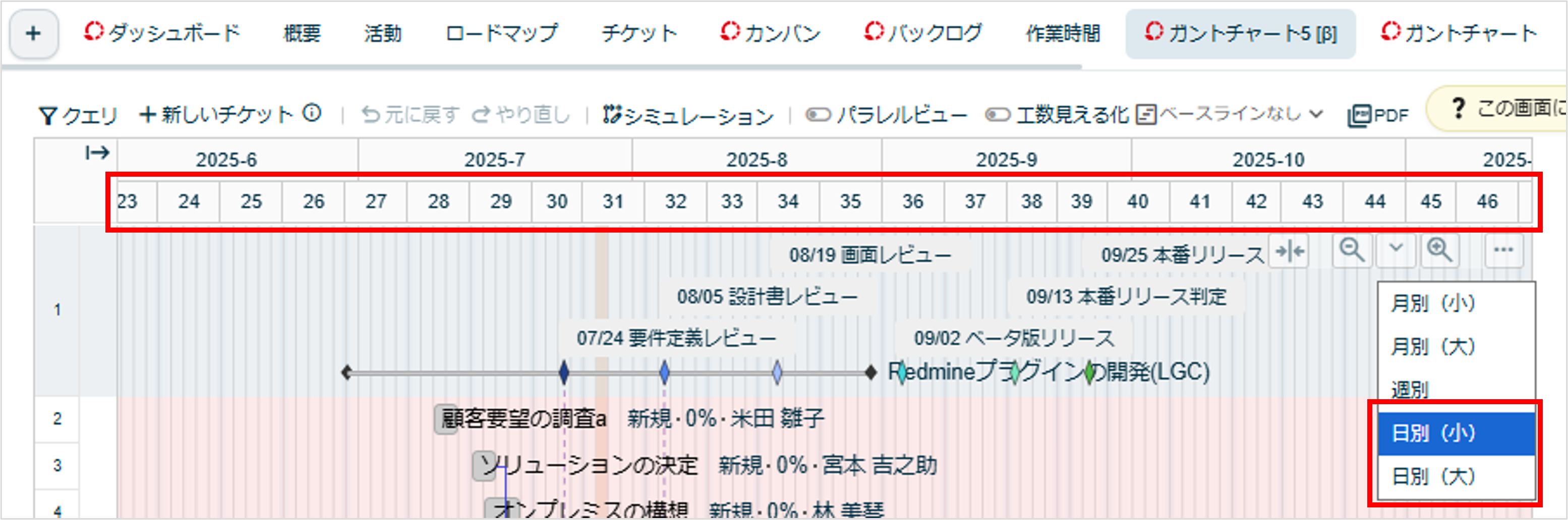 Lycheeガントチャート5.0