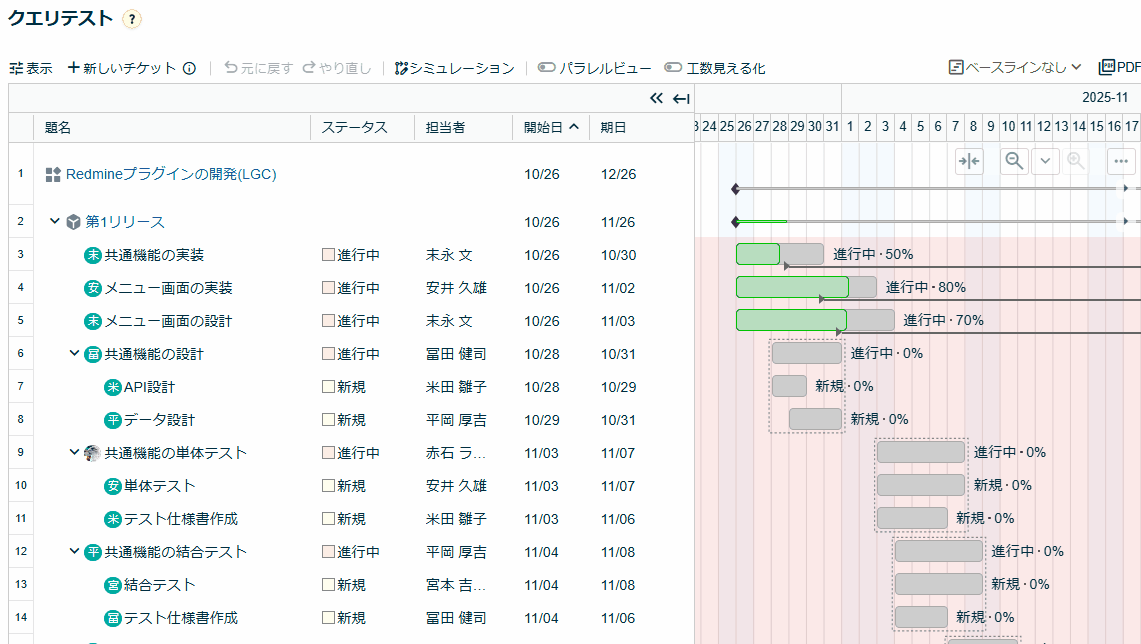 カスタムクエリ適用中に手動ソートした場合に確認メッセージ上でソートを上書き保存