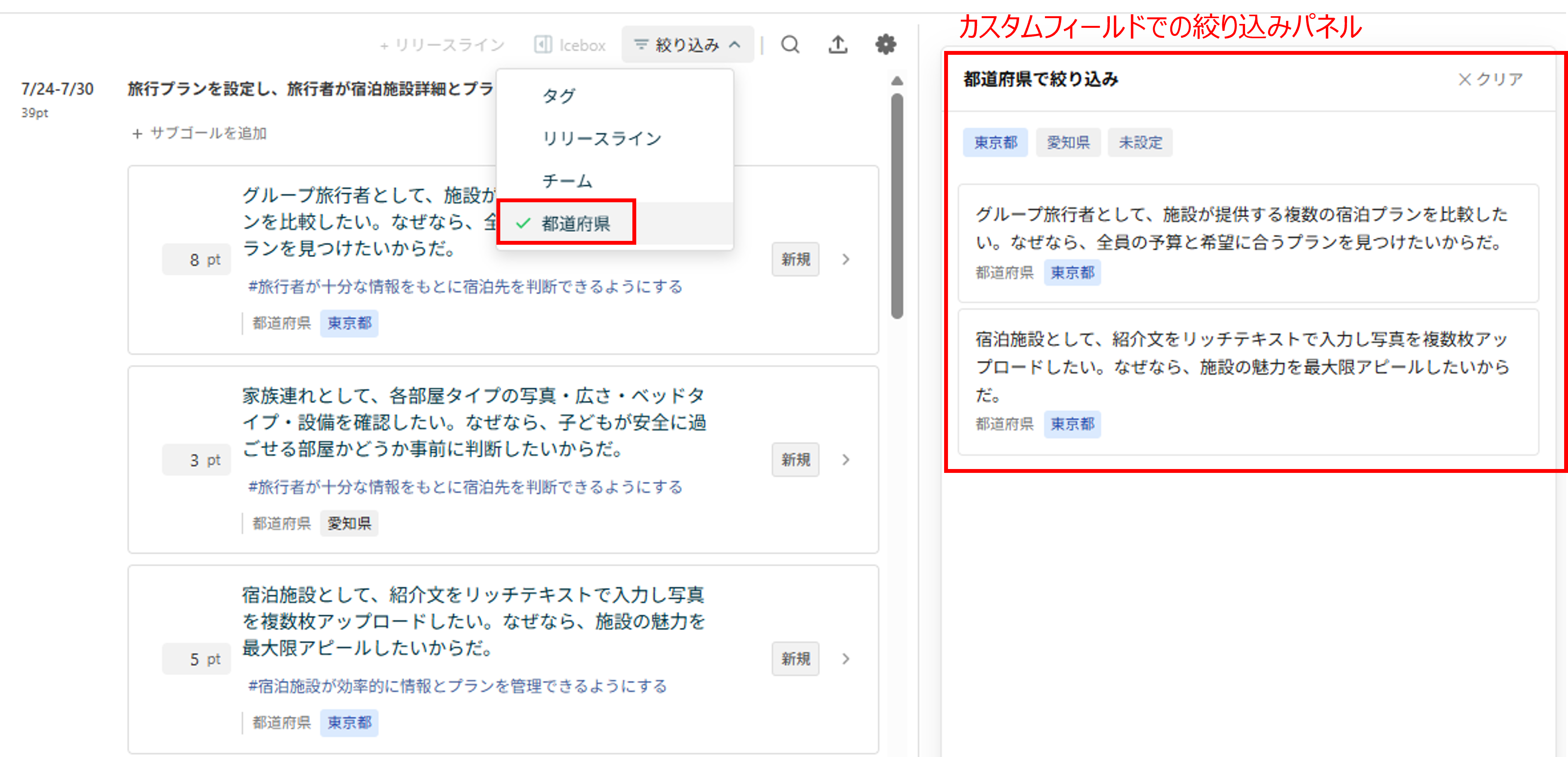 Lychee RedmineのNeoバックログ
